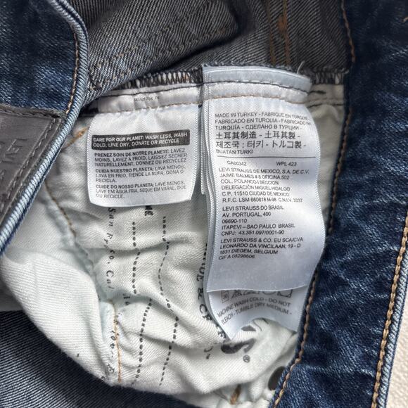 Levis Made and Crafted Japan Fabric Women’s 28x30 721 Blue Jean High Rise Skinny - Picture 8 of 16